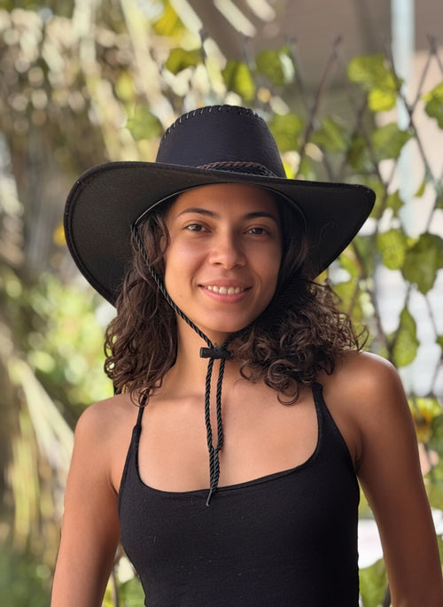 Black Feather Hat