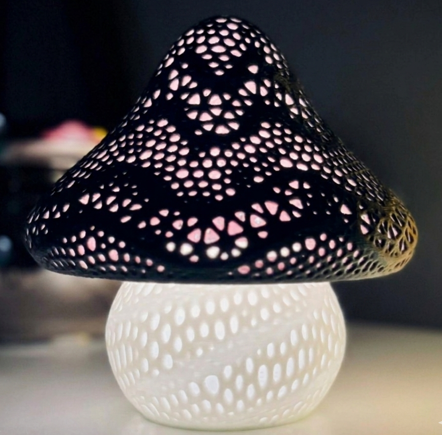 Black Mushroom Lamp