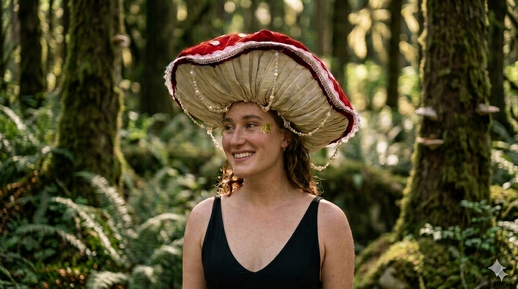Amanita Muscaria Mushroom Hat
