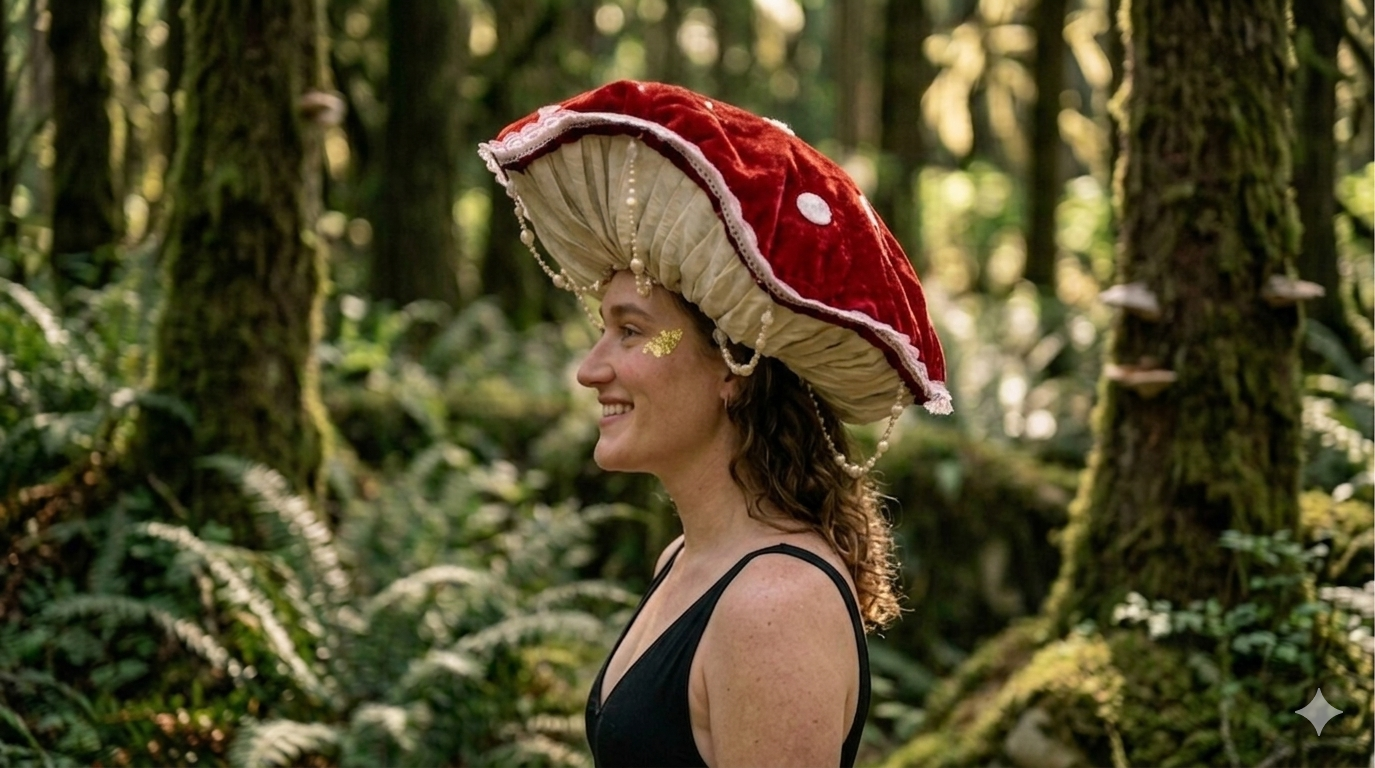 Amanita Muscaria Mushroom Hat