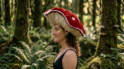 Amanita Muscaria Mushroom Hat